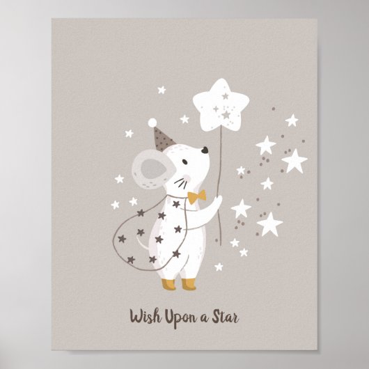 Mouse Star Baby Magic Name Poster | Wandafdrukken (Voorkant)