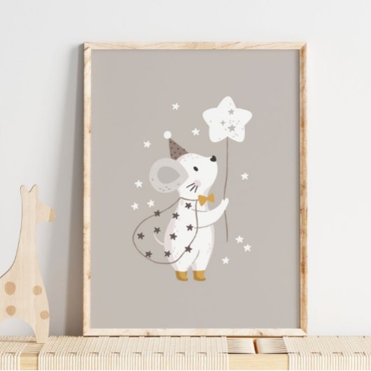 Mouse Star Baby Magic Name Poster | Wandafdrukken