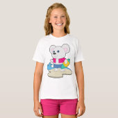 Mouse Summer Surfer T-shirt (Voorkant volledig)