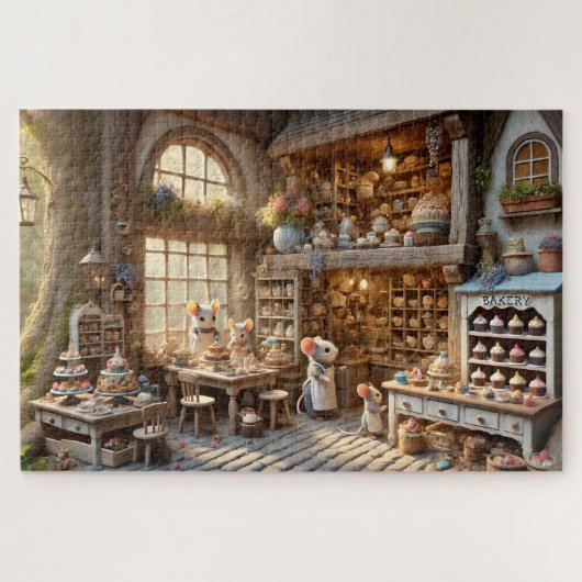 Mouse Tiny Tail Bakery Woodland Kitchen Legpuzzel (Horizontaal)