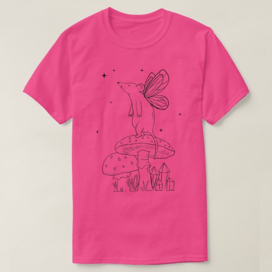 Mouse van het kaasdeeg van de fazure kever t-shirt (Design voorkant)