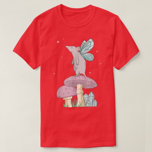 Mouse van het kaasdeeg van de fazure kever t-shirt (Design voorkant)