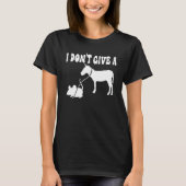 MOUSE WALKING A DONKEY I Don't Give Rats Mouse vin T-shirt (Voorkant)