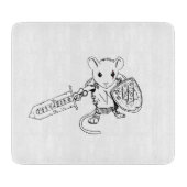 Mouse Warrior Snijplank (Voorkant)