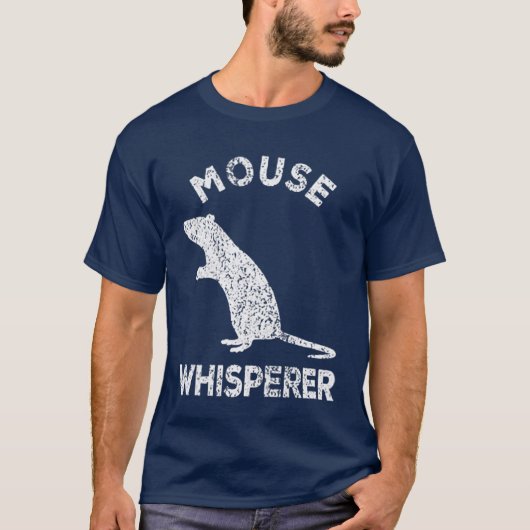 Mouse Whisperer Mouse Lover Funny Mouse Quote girl T-shirt (Voorkant)