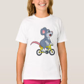 Mouse with Bicycle T-shirt (Voorkant)