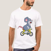 Mouse with Bicycle T-shirt (Voorkant)