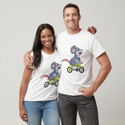 Mouse with Bicycle T-shirt (Unisex)