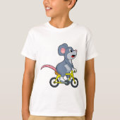 Mouse with Bicycle T-shirt (Voorkant)