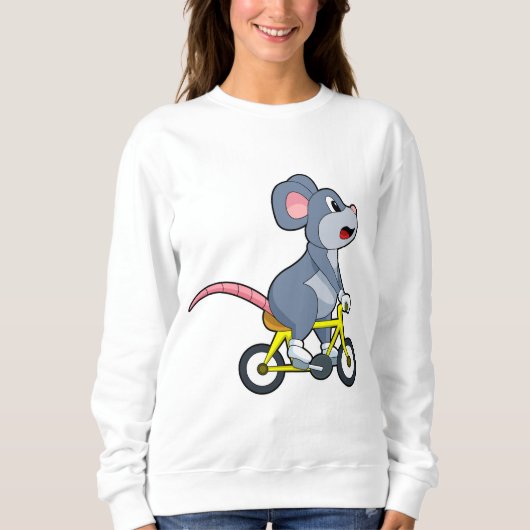 Mouse with Bicycle Trui (Voorkant)
