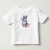 Mouse with Coffee Cup Kinder Shirts (Voorkant)