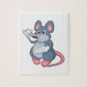 Mouse with Coffee Cup Legpuzzel (Verticaal)