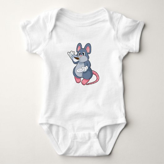 Mouse with Coffee Cup Romper (Voorkant)