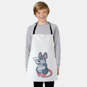 Mouse with Coffee Cup Schort (Gedragen)