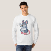 Mouse with Coffee Cup T-shirt (Voorkant volledig)