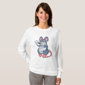 Mouse with Coffee Cup T-shirt (Voorkant volledig)