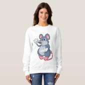 Mouse with Coffee Cup Trui (Voorkant volledig)