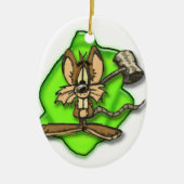 Mouse with Hammer Keramisch Ornament (Voorkant)