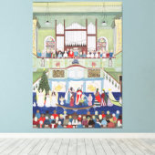 Mousehole Methodist Chapel Cornwall Canvas Afdruk (Insitu (Houten vloer))