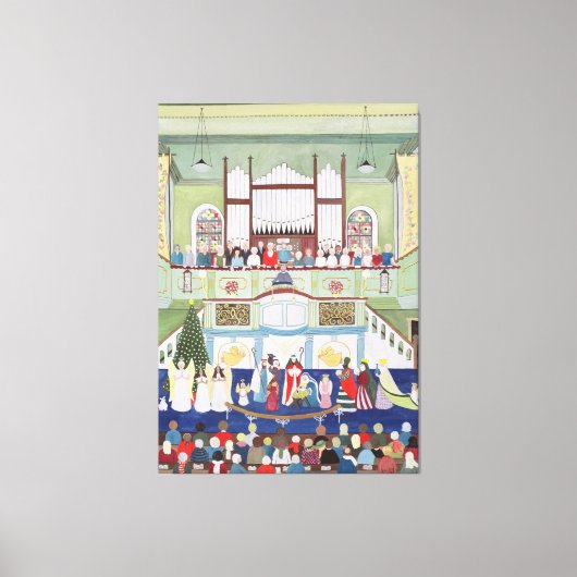 Mousehole Methodist Chapel Cornwall Canvas Afdruk (Voorkant)