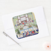 Mousehole Methodist Chapel Cornwall Vierkante Sticker (Envelop)
