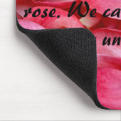 Mousemat Horizontal — Roos Petal Frienship Quote Muismat (Hoek)