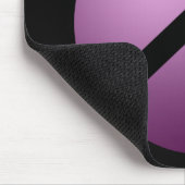 Mousemat Peace, Black en Paars Muismat (Hoek)