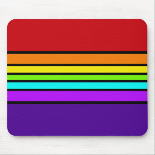 Mousemat regenboogstrips horizontaal optisch vun muismat
