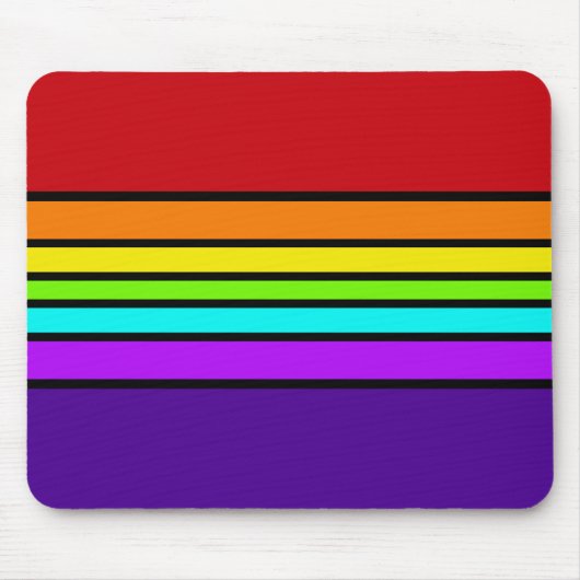 Mousemat regenboogstrips horizontaal optisch vun muismat (Voorkant)