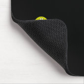 Mousemat, ronde schildpad, geel zwart muismat (Hoek)