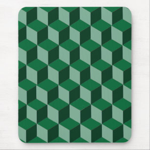 Mousepad - 3d bouwstenen illusie muismat