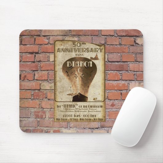 Mousepad 50 jaar Bianca C Muismat (Met muis)