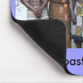 Mousepad, 5 krijgers, paars muismat (Hoek)