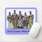 Mousepad, 5 krijgers, paars muismat (Met muis)