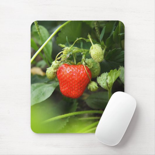 Mousepad-aardbei Muismat (Met muis)