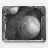 Mousepad "Aarde, Maan en Melkweg" Muismat (Voorkant)