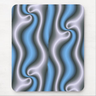 Mousepad, abstract, blauw, wit, grijs muismat
