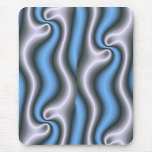 Mousepad, abstract, blauw, wit, grijs muismat (Voorkant)