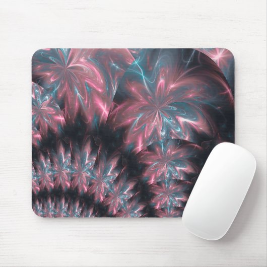Mousepad Abstract Flowers Symmetric Arrangement Muismat (Met muis)