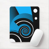 Mousepad, abstract, zwart, zwart muismat (Met muis)