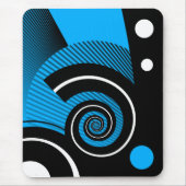 Mousepad, abstract, zwart, zwart muismat (Voorkant)