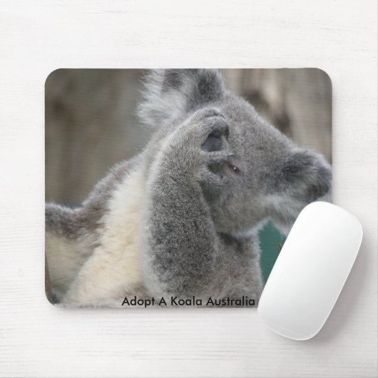 Mousepad adopteert een Koala Australia-poot Muismat (Met muis)