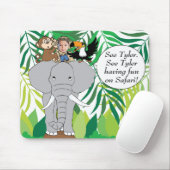 Mousepad "Animal Safari" Personalize Muismat (Met muis)