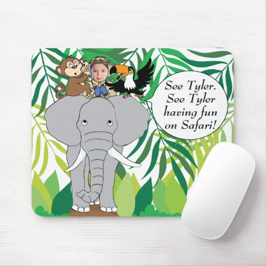 Mousepad "Animal Safari" Personalize Muismat (Met muis)