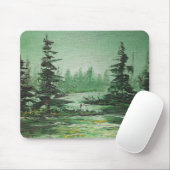 Mousepad Ann Hayes Groen bos schilderen Muismat (Met muis)