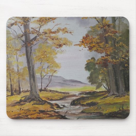 Mousepad Ann Hayes Tekening Forest Stream Muismat (Voorkant)