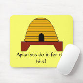 Mousepad - Apiaristen doen het voor de korf Muismat (Met muis)