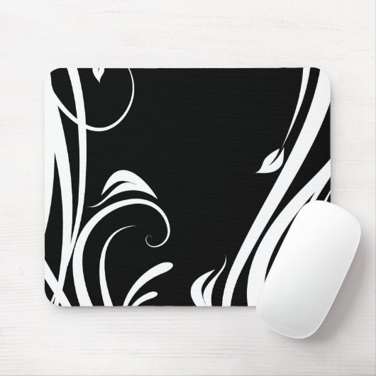 Mousepad arabesco preto e branco muismat (Met muis)