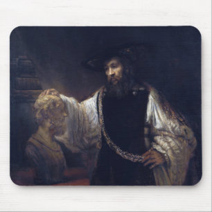 Mousepad Aristoteles met een buste van Homer Rembr Muismat
