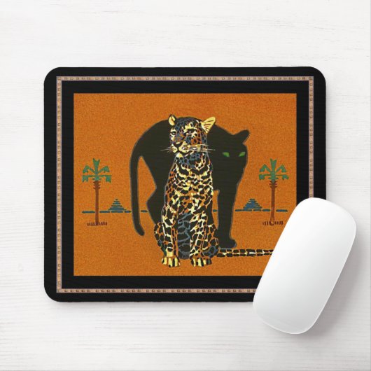 Mousepad  Art Leopard Muismat (Met muis)